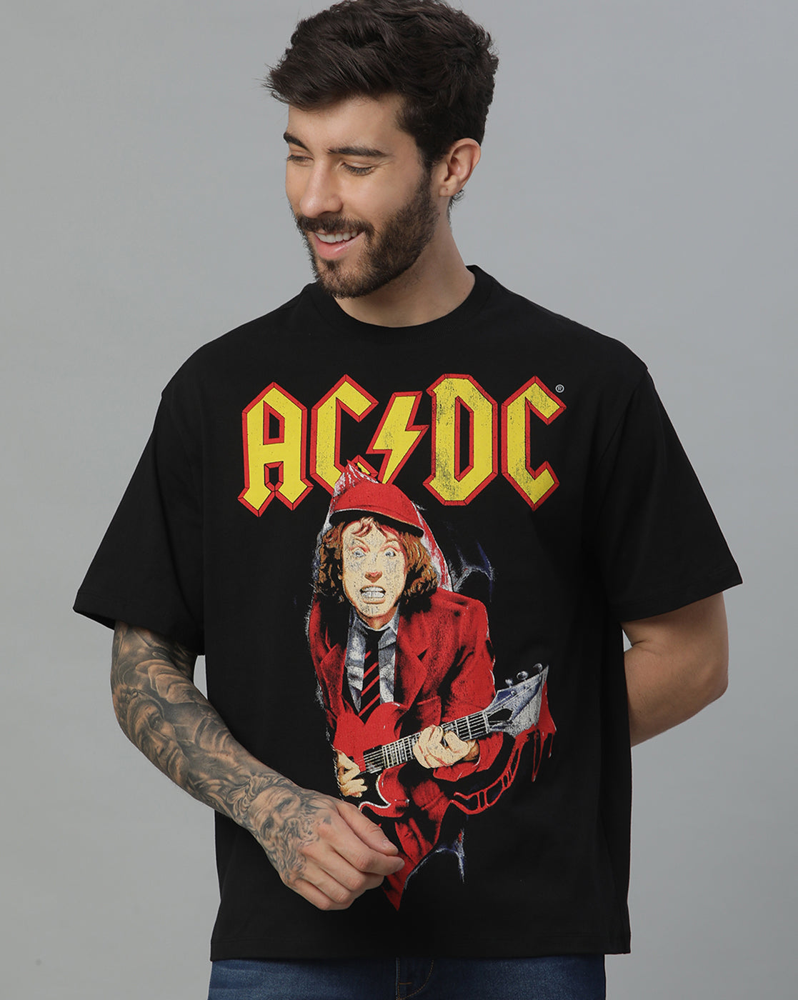 AC/DC Oversized Tshirt For Men