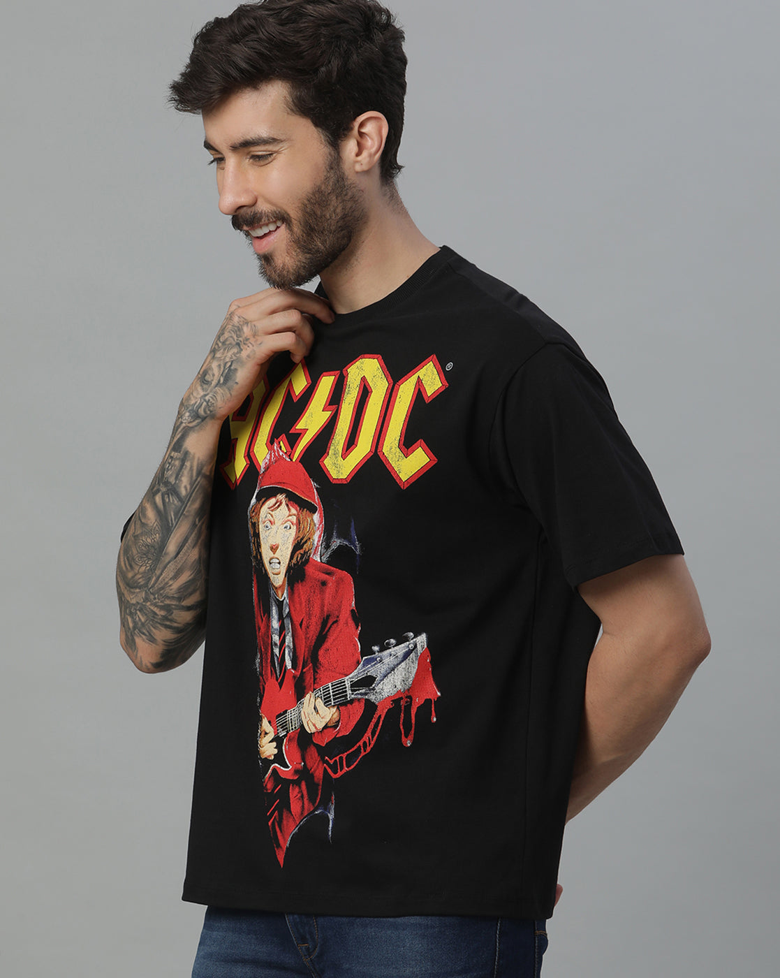 AC/DC Oversized Tshirt For Men