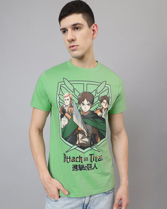 Attack On Titans Printed Regular Fit Tshirt For Men