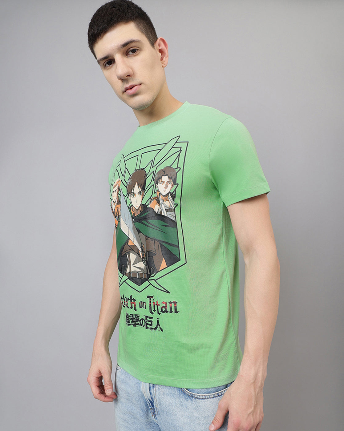 Attack On Titans Printed Regular Fit Tshirt For Men