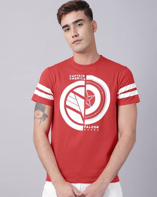 Captain America  Printed Regular Fit Tshirt For Men