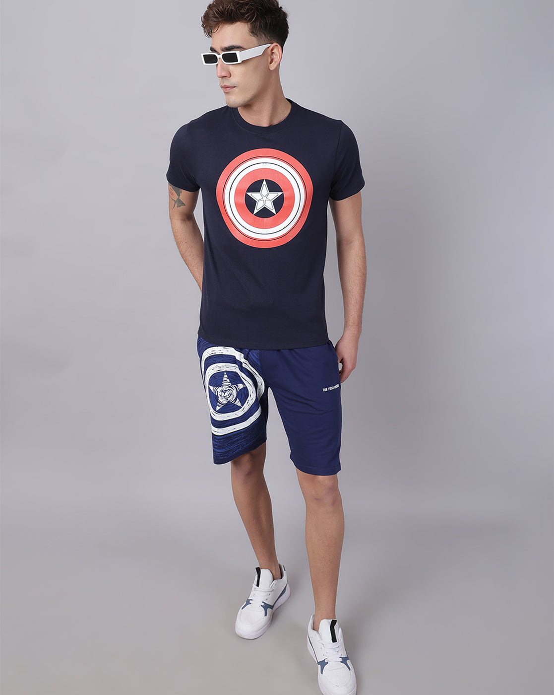 Captain America  Printed Regular Fit Tshirt For Men