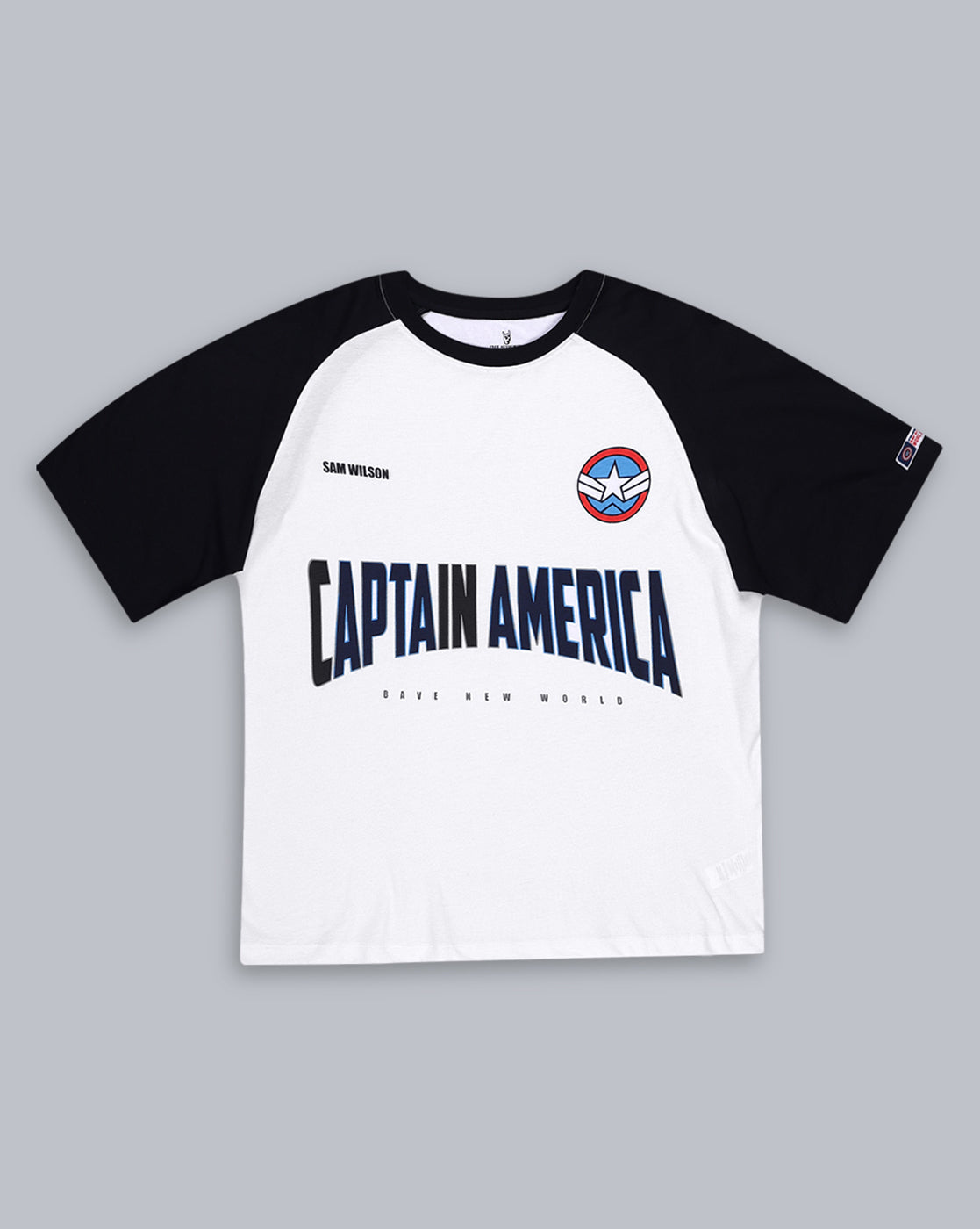 Captain America  Printed Oversized Tshirt For Men