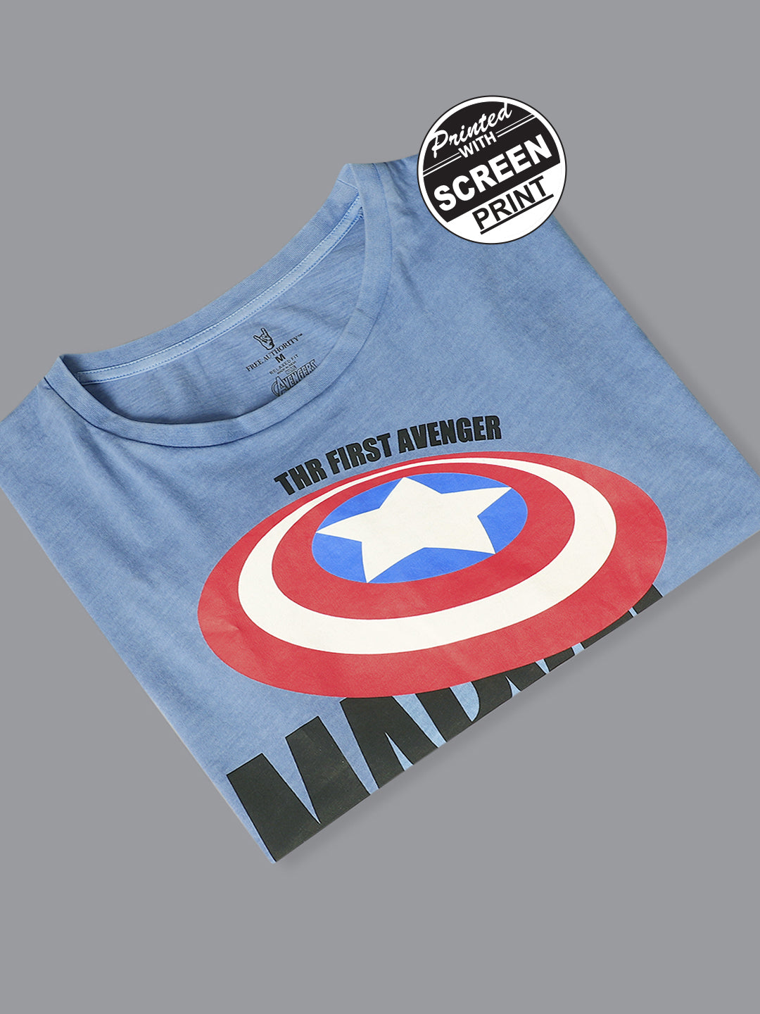 Captain America Printed Loose Tshirt For Women