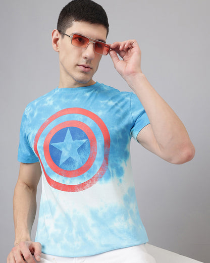 Captain America Printed Regular Fit Tshirt For Men