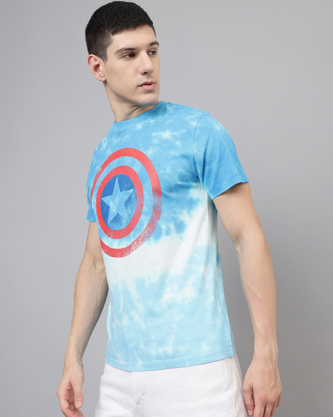 Captain America Printed Regular Fit Tshirt For Men