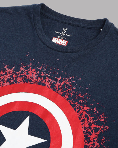 Captain America Printed Regular Fit Tshirt For Men