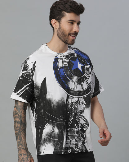 Captain America Oversized Tshirt For Men