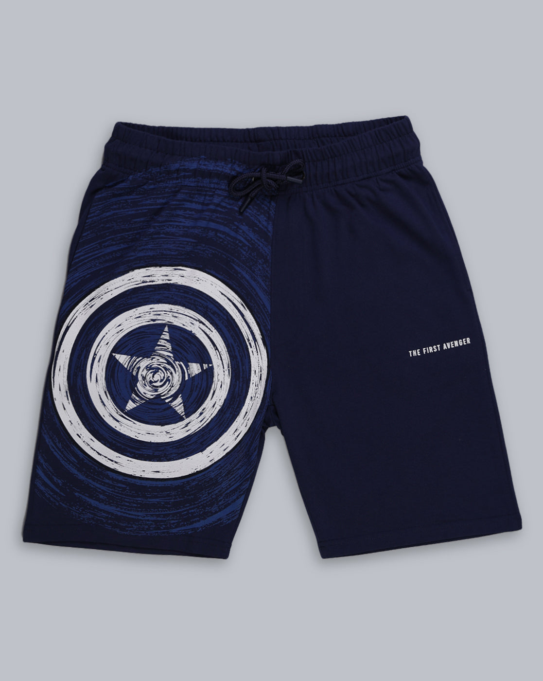 Captain America Printed Regular Fit Shorts For Men