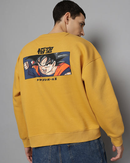 Dragon Ball Z Printed Oversize Sweatshirt For Men