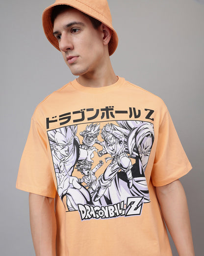 Dragon Ball Z Printed Oversized Fit Tshirt For Men