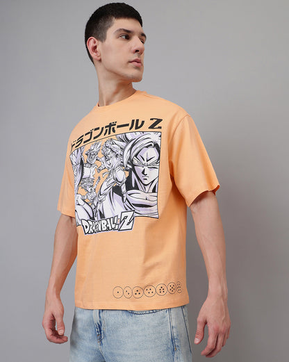 Dragon Ball Z Printed Oversized Fit Tshirt For Men