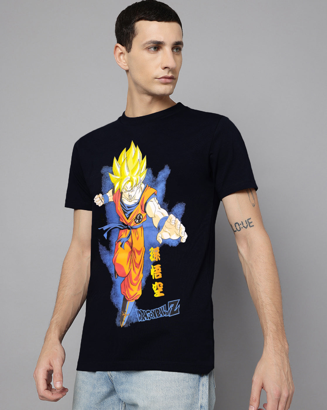 Dragon Ball Z Printed Regular Fit Tshirt For Men