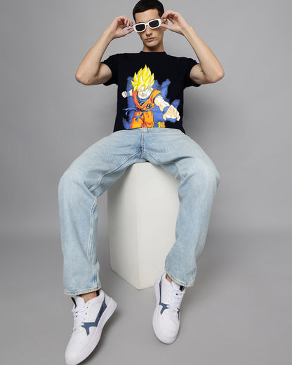 Dragon Ball Z Printed Regular Fit Tshirt For Men