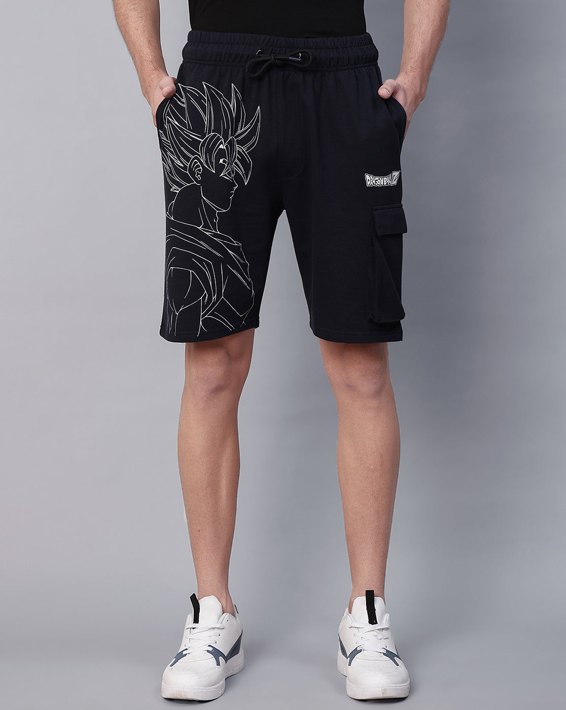 Dragon Ball Z Printed Regular Fit Shorts For Men