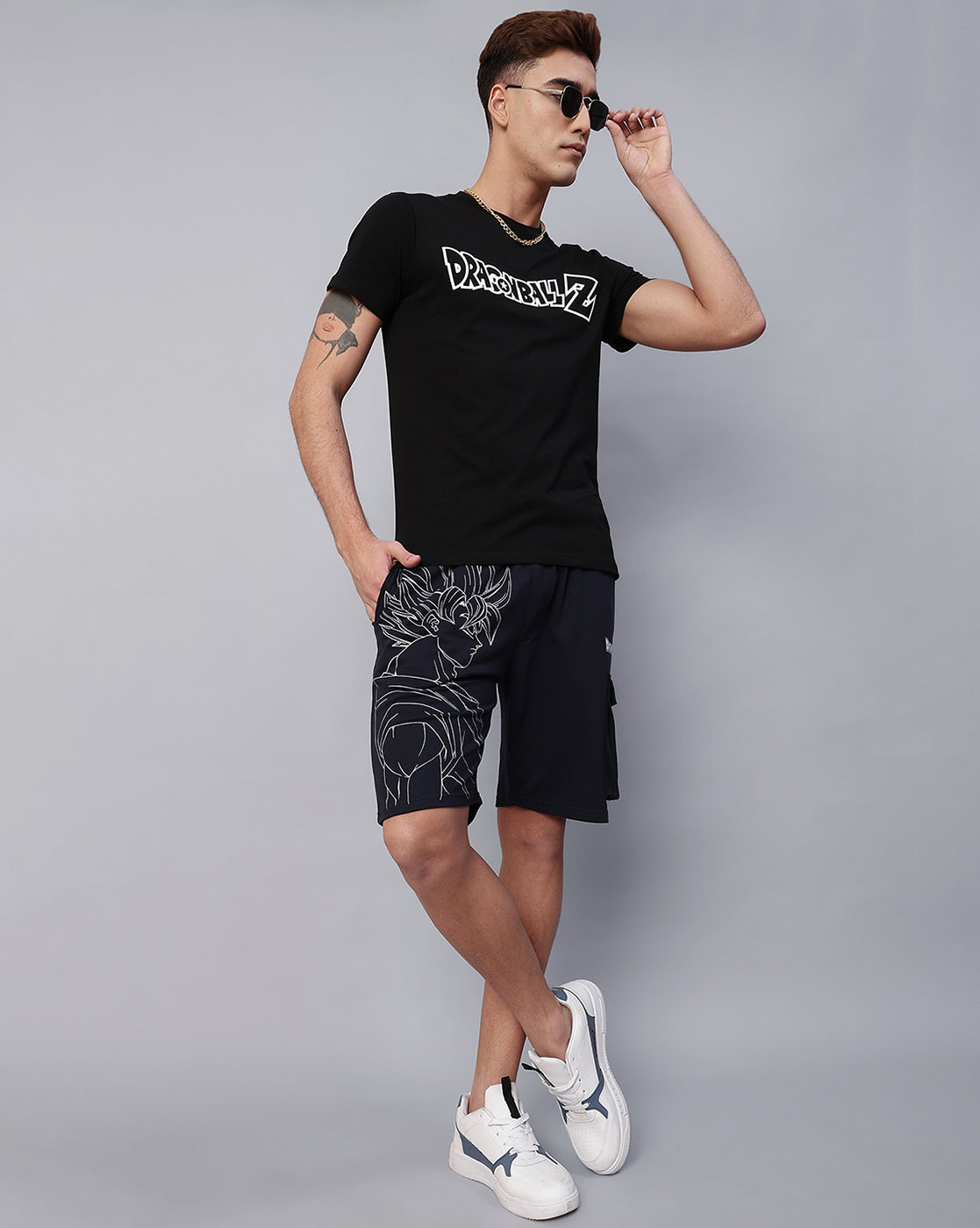 Dragon Ball Z Printed Regular Fit Shorts For Men