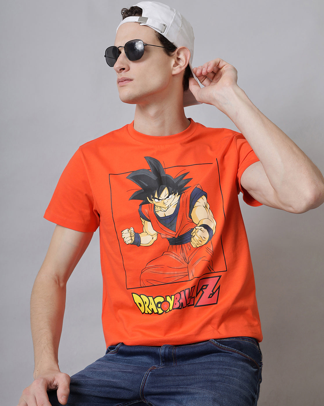 Dragon Ball Z Printed Regular Fit Tshirt For Men