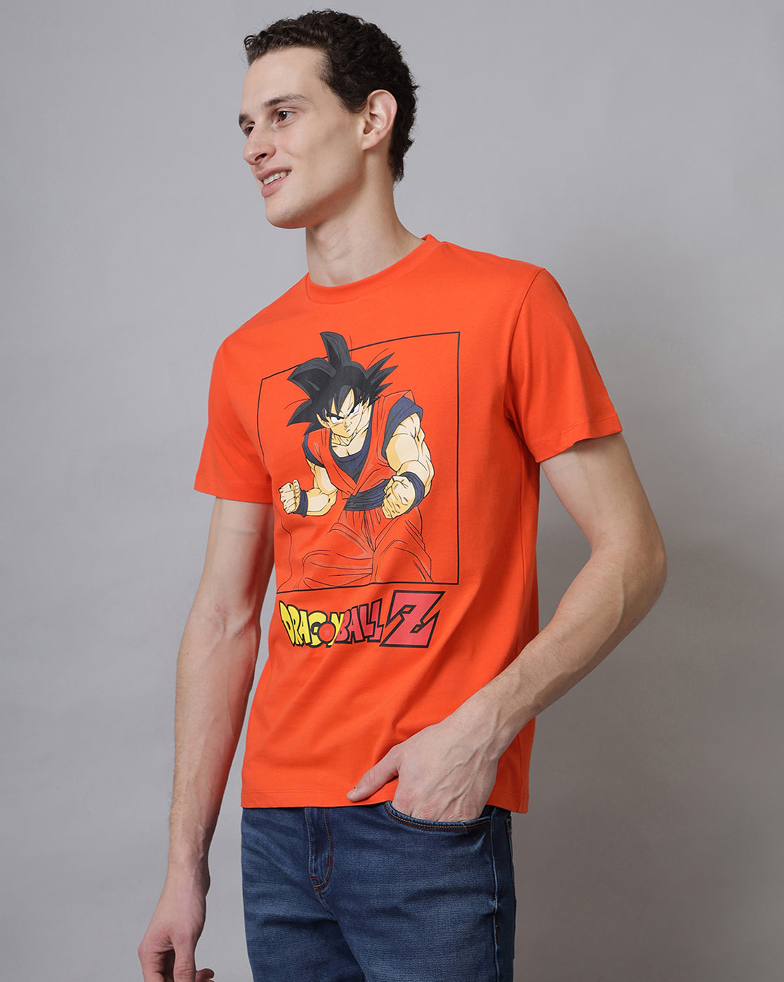 Dragon Ball Z Printed Regular Fit Tshirt For Men