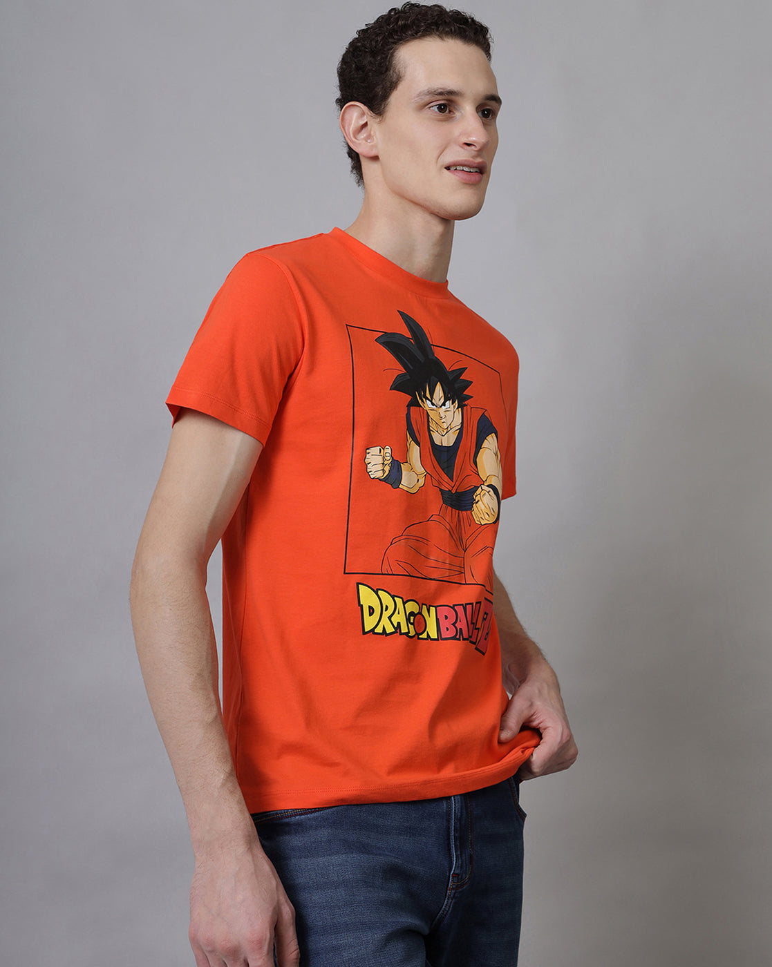 Dragon Ball Z Printed Regular Fit Tshirt For Men