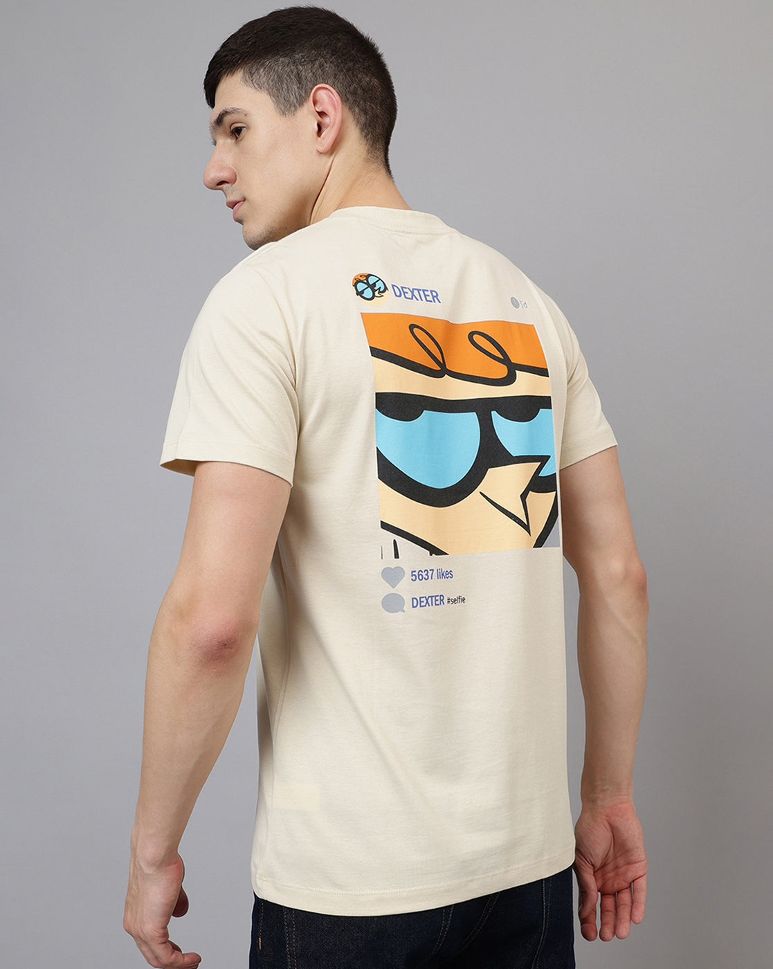 Dexter'S Laboratory Printed Regular Fit Tshirt For Men