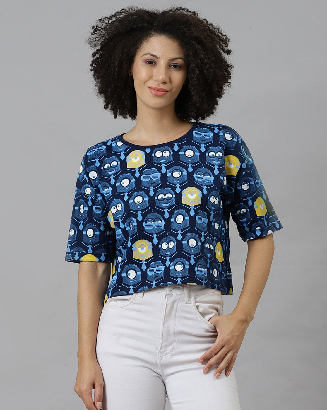 Minions Boxy Fit Tshirt For Women