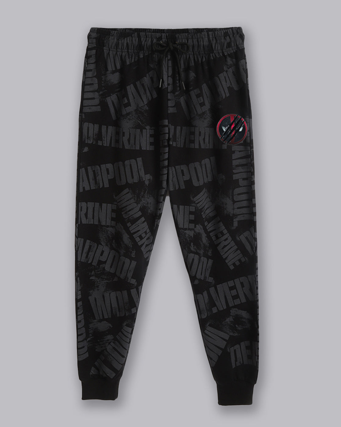 Deadpool & Wolverine Printed Mid-Rise Jogger For Men