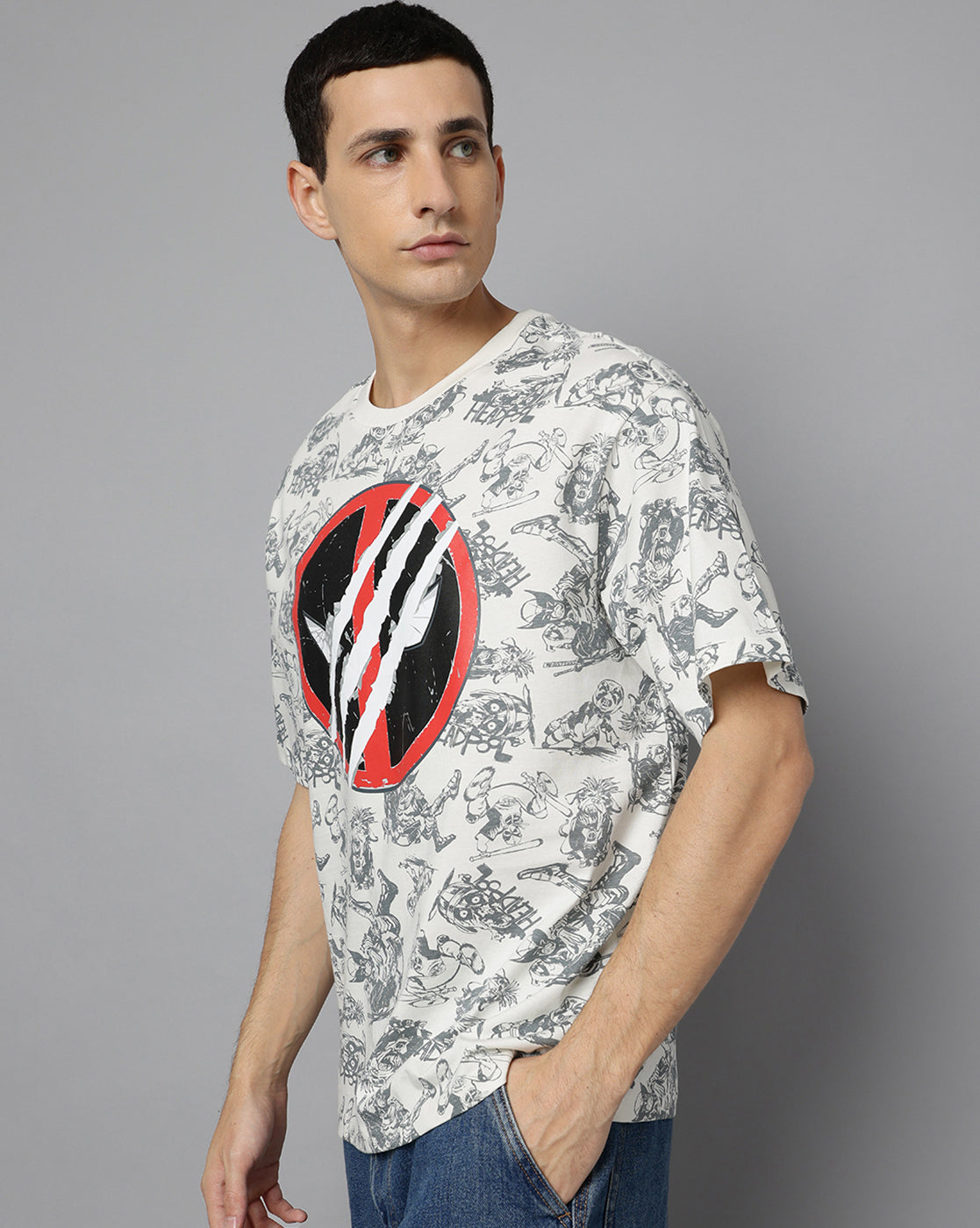 Deadpool & Wolverine Printed Oversize Tshirt For Men