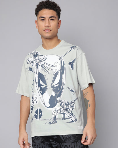 Deadpool & Wolverine Printed Oversized Tshirt For Men