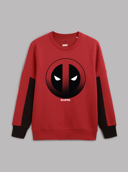 Deadpool Printed Regular Fit Sweatshirt For Men