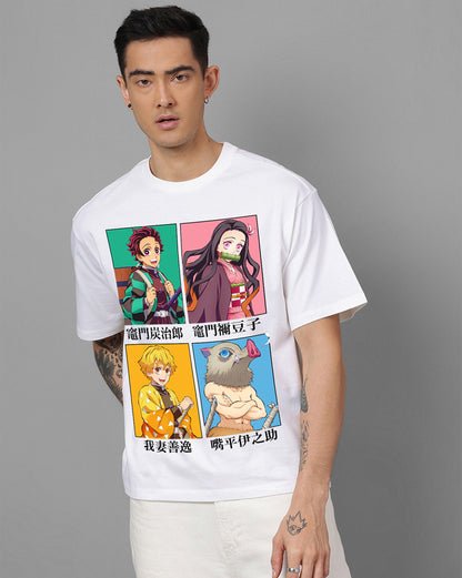 Demon Slayer Oversized Tshirt For Men