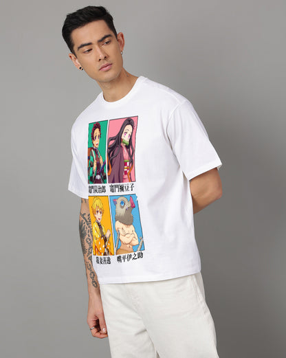 Demon Slayer Oversized Tshirt For Men