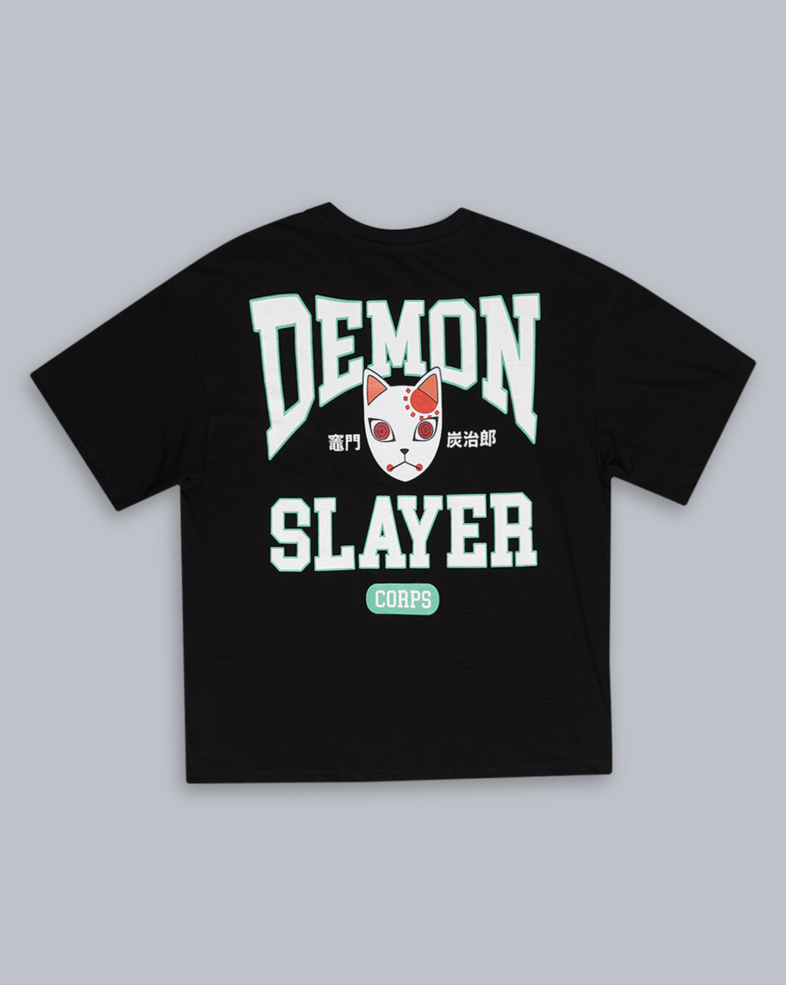 Demon Slayer Printed Oversized Tshirt For Men