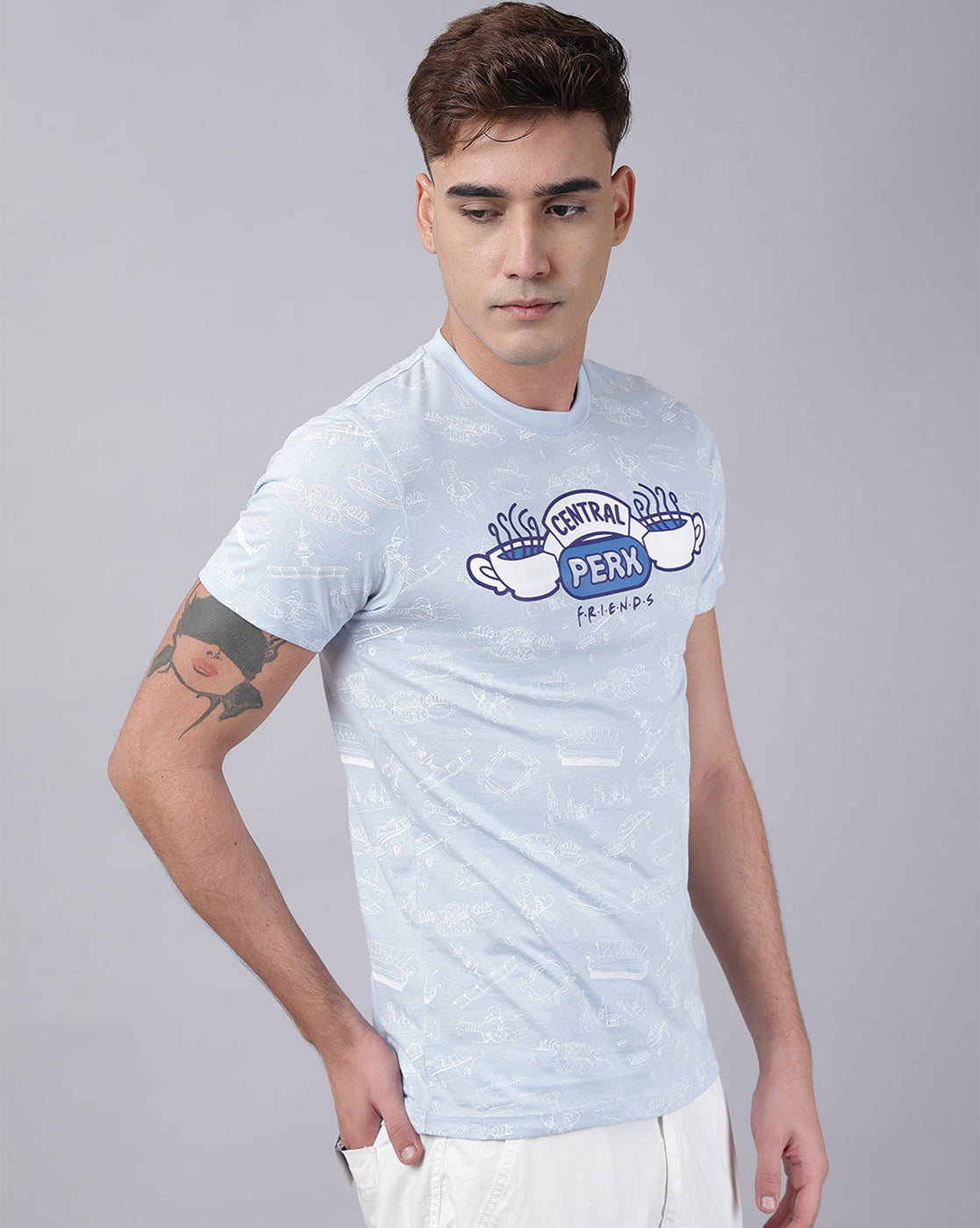 Friends Printed Regular Fit Tshirt For Men