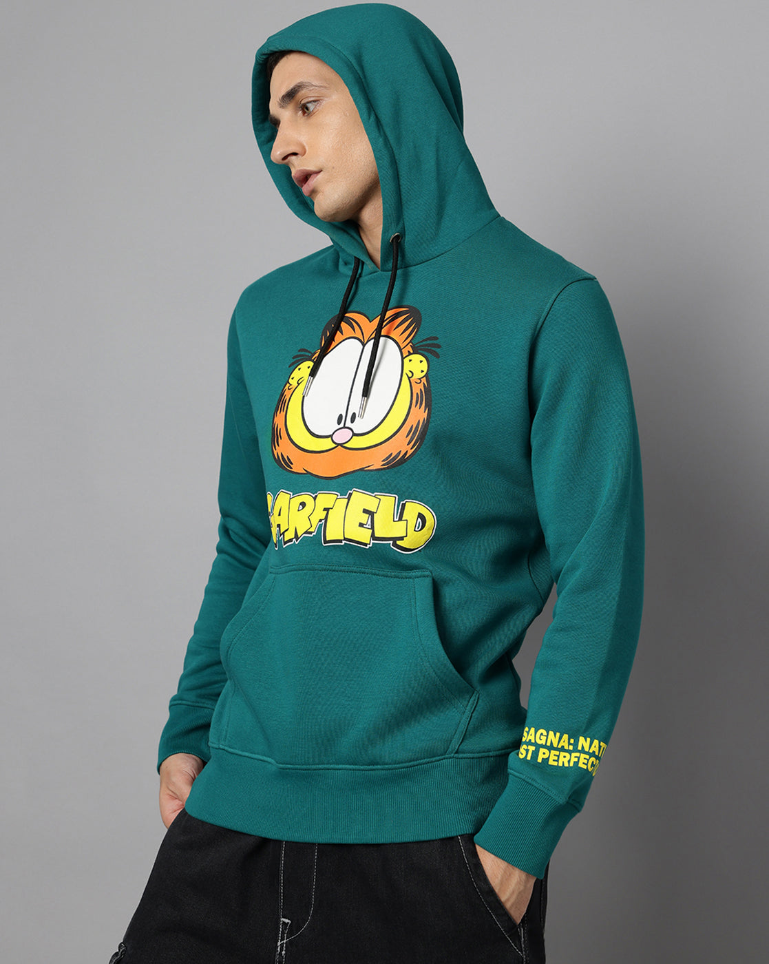 Garfield Printed Graphic Hoodie Men