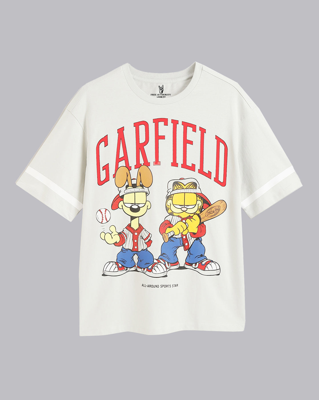 Garfield Grey Oversized Tshirt Men