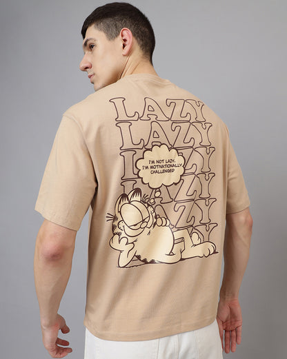 Garfield Printed Oversized Fit Tshirt For Men