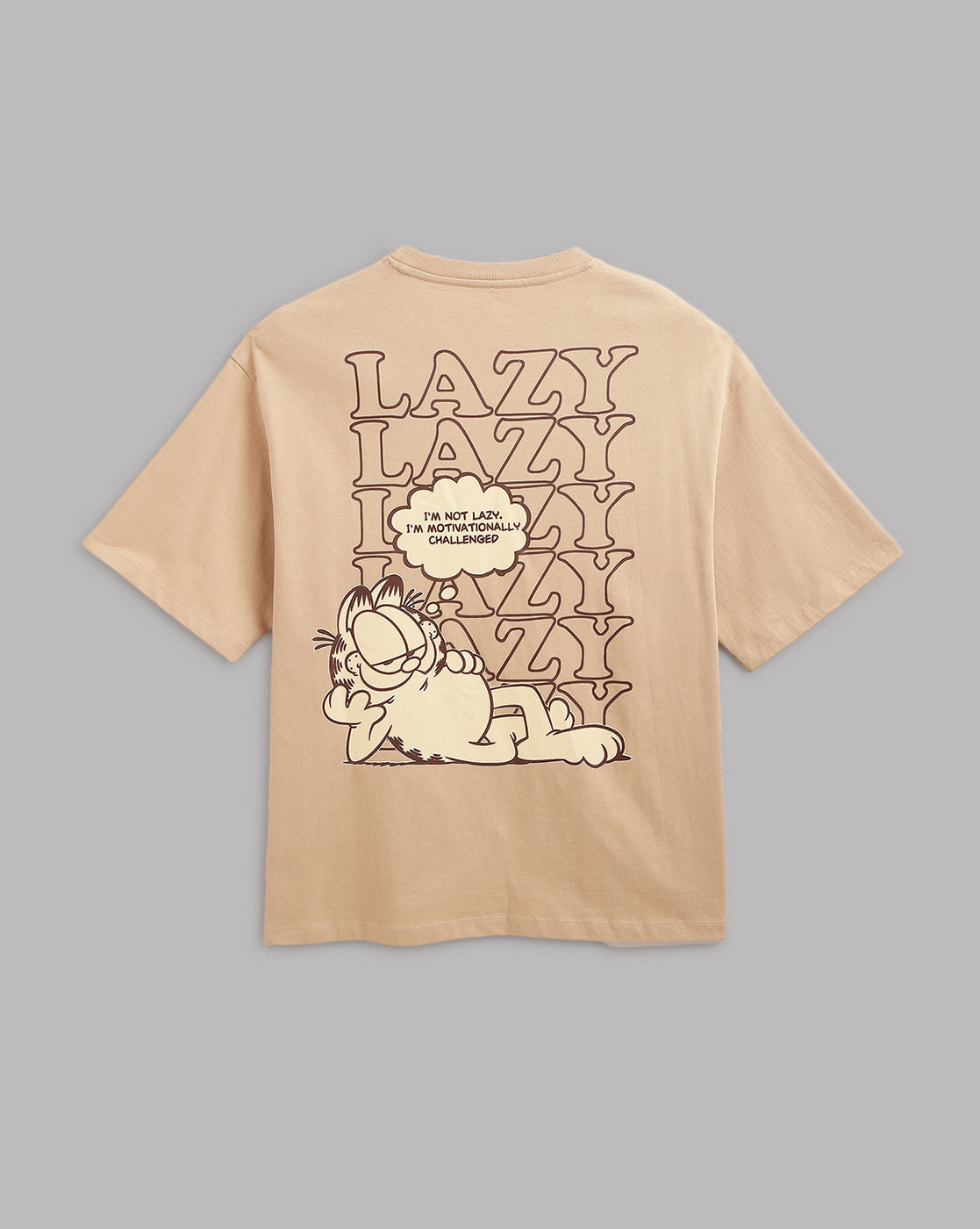 Garfield Printed Oversized Fit Tshirt For Men