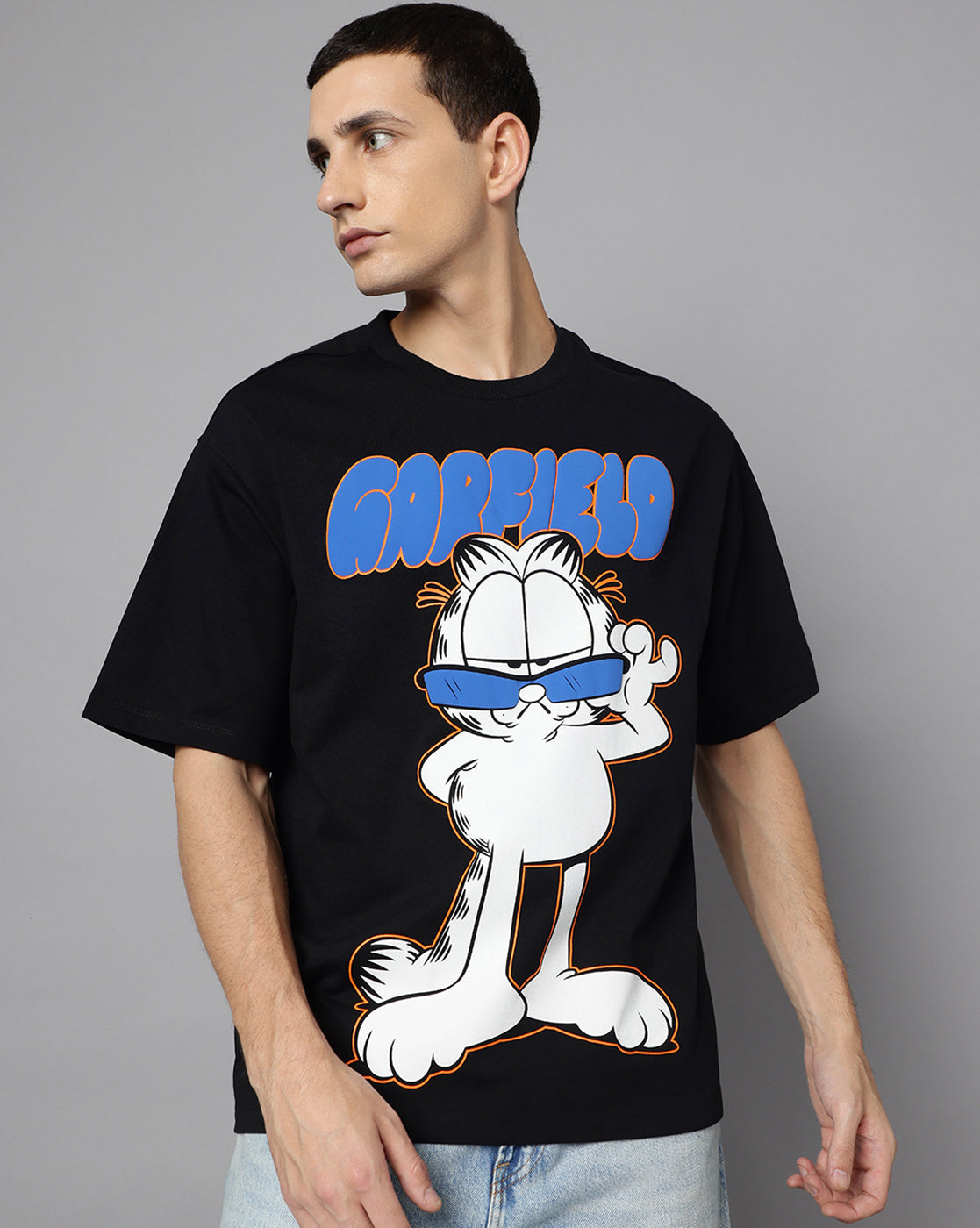 Garfield Printed Oversized Tshirt For Men