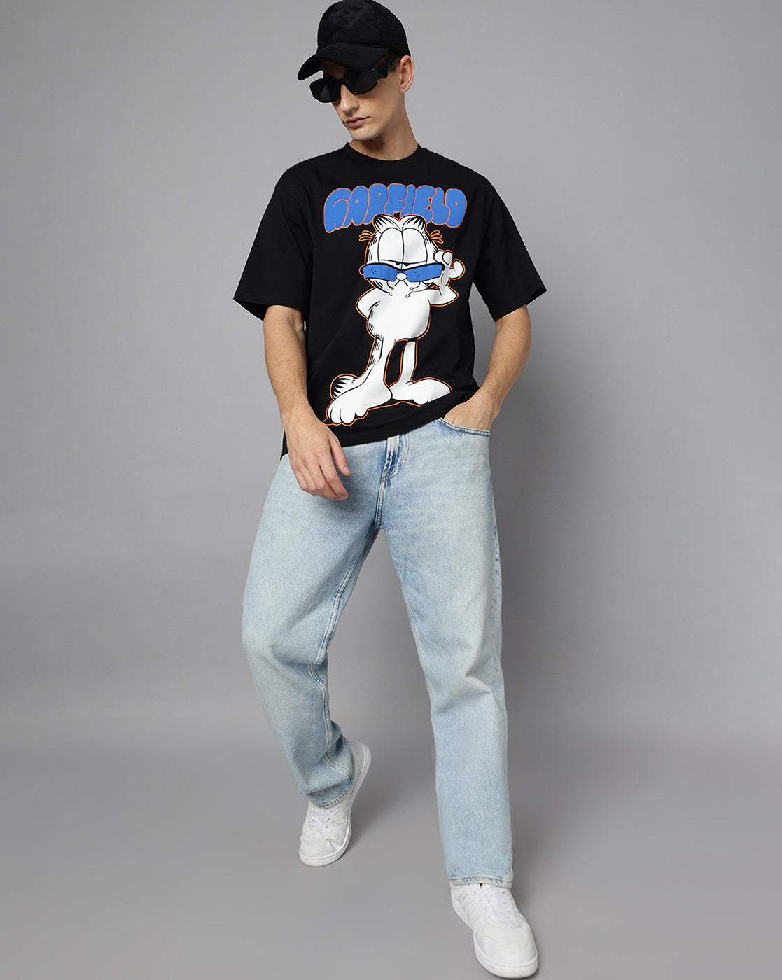 Garfield Printed Oversized Tshirt For Men