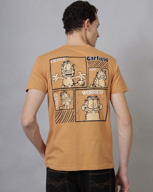 Garfield Printed Regular Fit Tshirt For Men