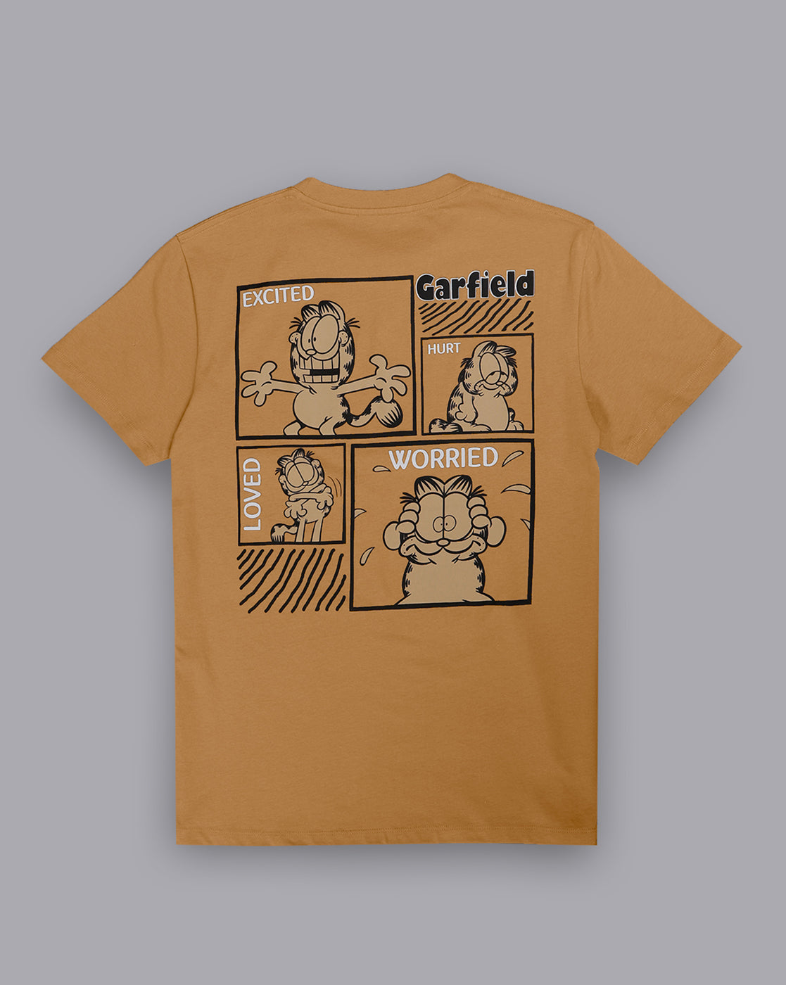 Garfield Printed Regular Fit Tshirt For Men