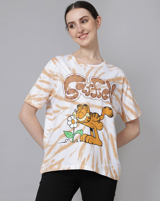 Garfield Printed Oversize Tshirt For Women