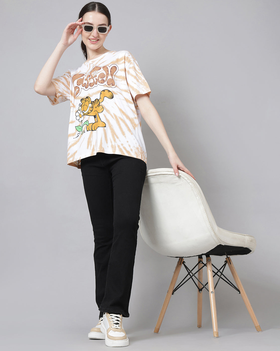 Garfield Printed Oversize Tshirt For Women