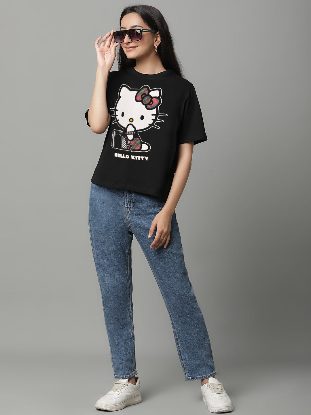 Hello Kitty Printed Loose Fit Tshirt For Women