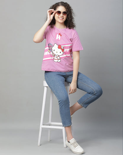 Hello Kitty Relaxed Fit Tshirt For Women