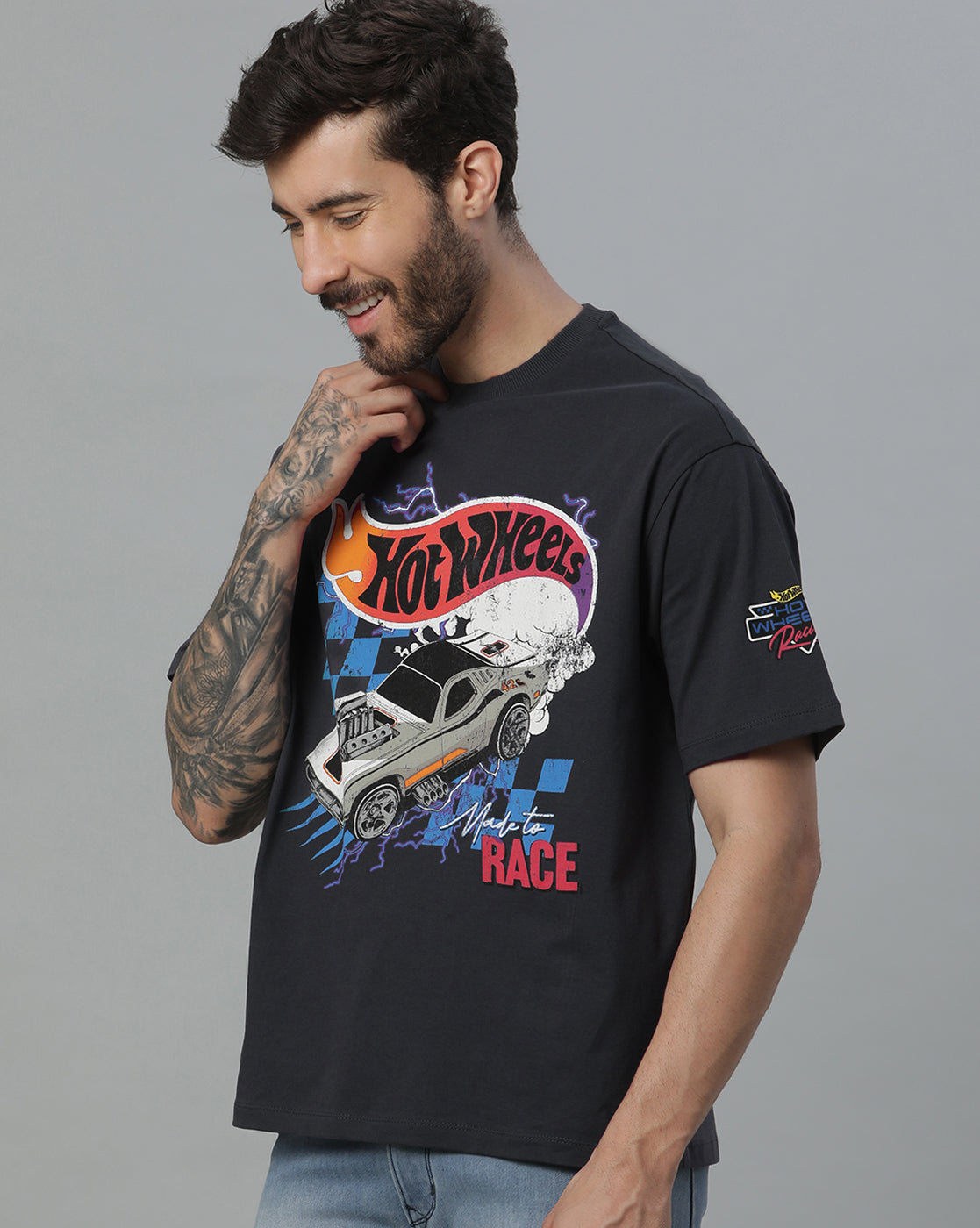 Hot Wheels Oversized Tshirt For Men