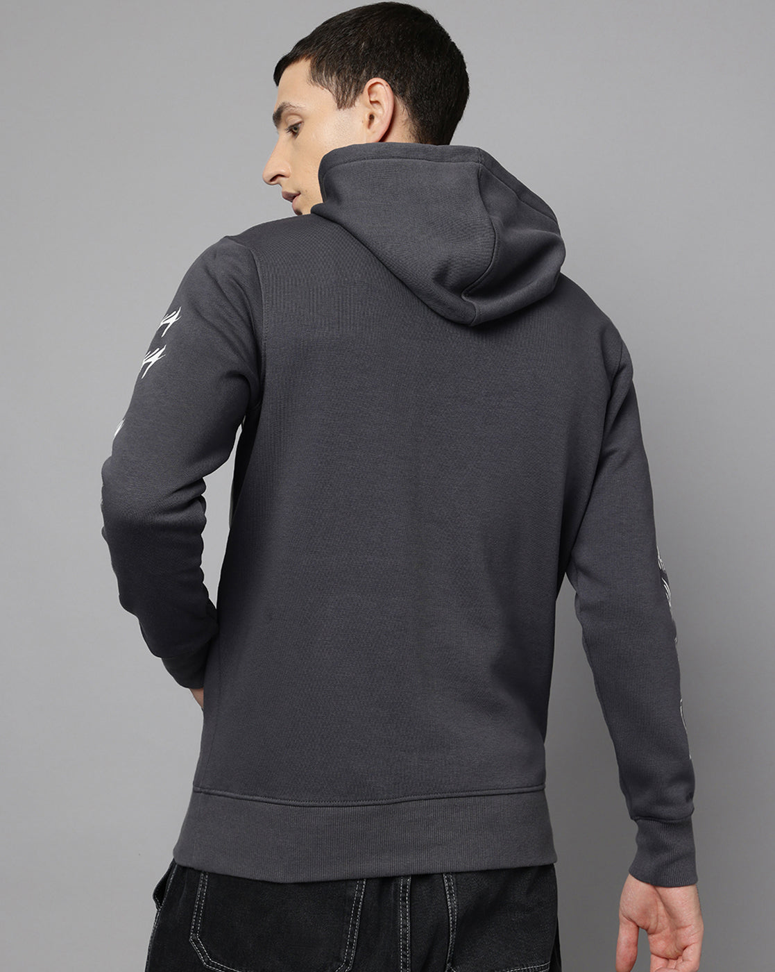 Joker Grey Regular Hoodie Men