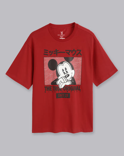 Mickey & Friends Printed Oversized Tshirt For Men