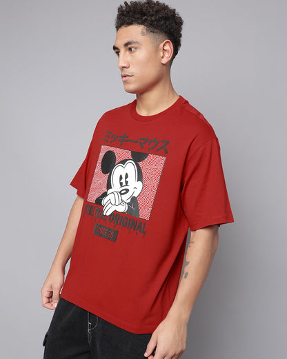 Mickey & Friends Printed Oversized Tshirt For Men