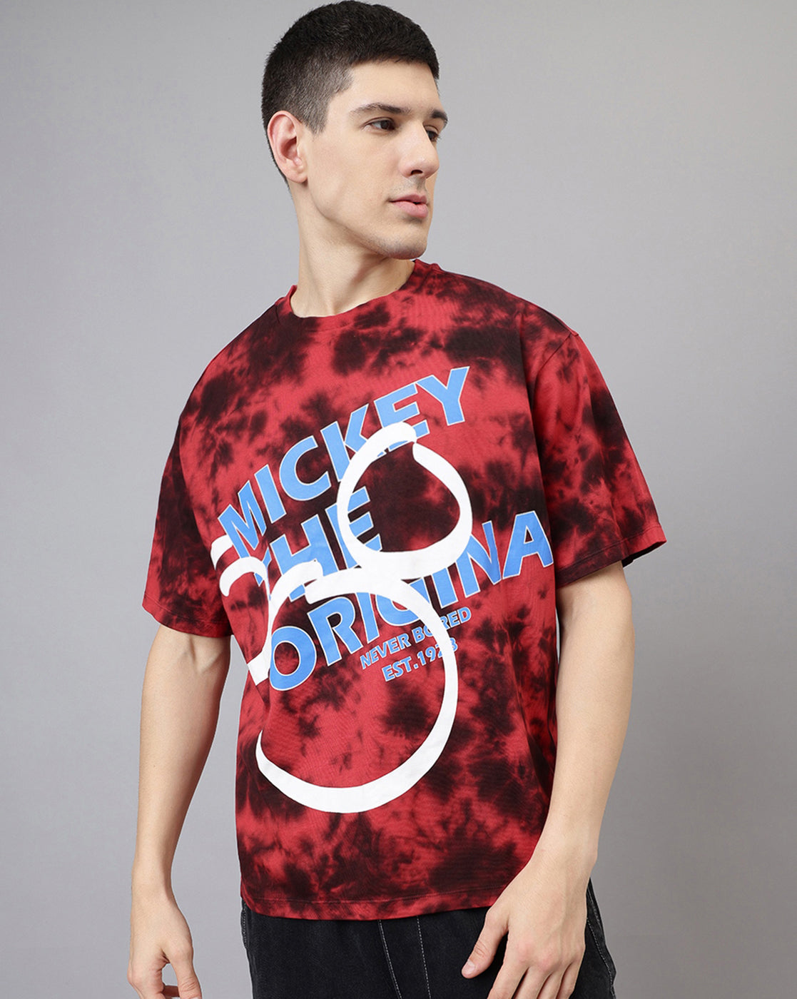 Mickey & Friends Printed Oversized Tshirt For Men